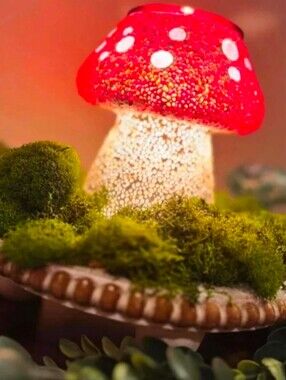 Cute as a Button Mushroom Warmer • Retired BNIB